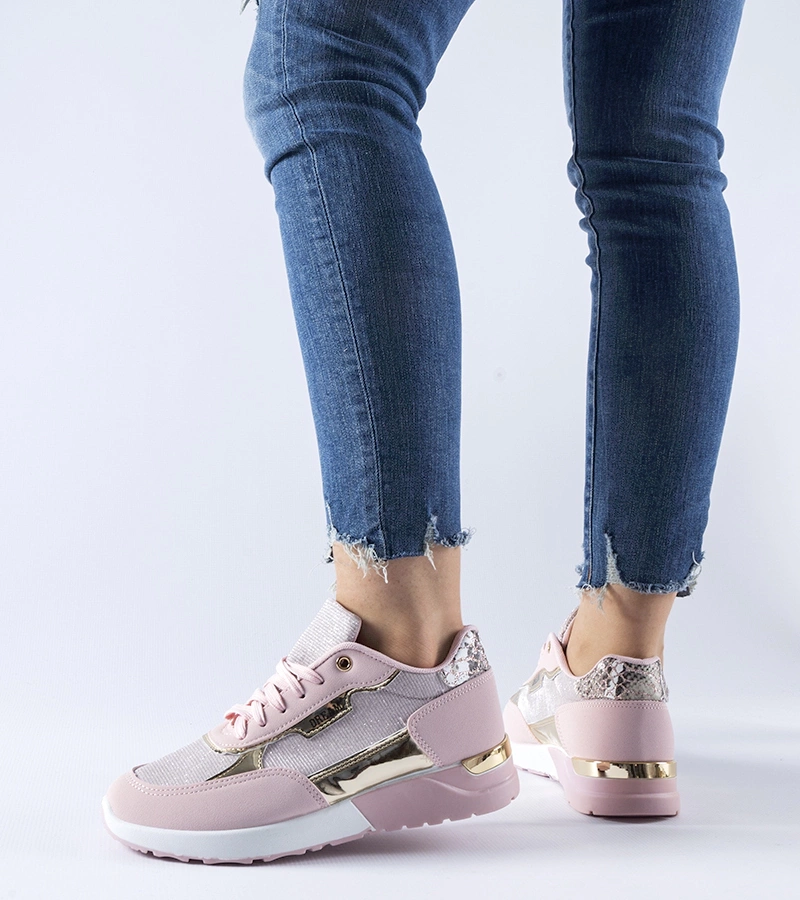 Roganzuolo rózsaszín csillámos tornacipő