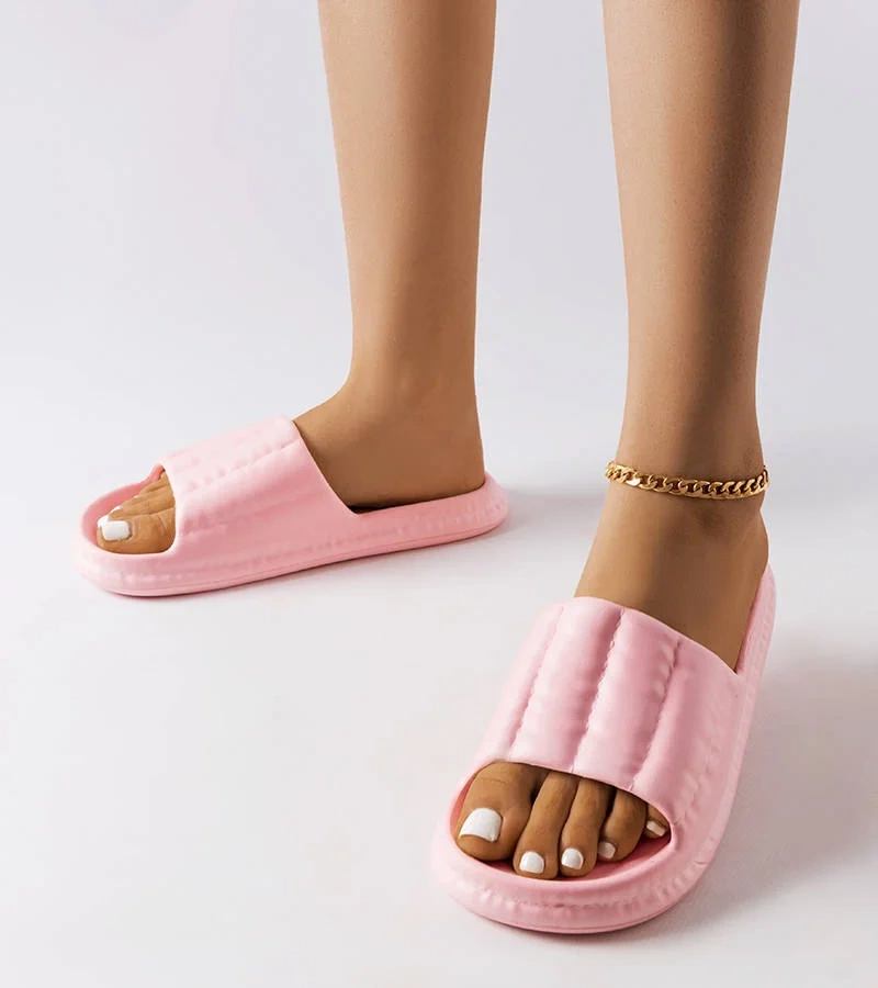 Rózsaszín gumi papucs Karolin