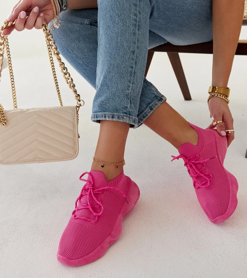 Roshni sötétrózsaszín sportcipők