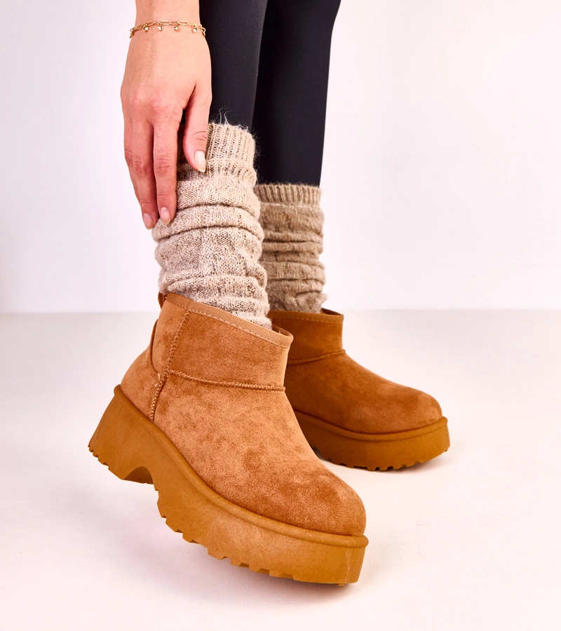 Barna alacsony ökobőr hócsizma Joshua