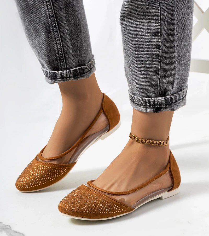 Barna félig áttetsző balerina Malene