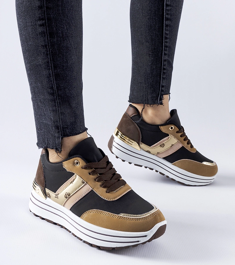 Barna platform Provinciale edzőcipők