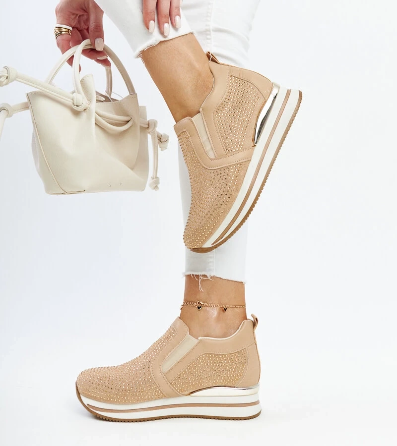 Cadelaria barna platform teniszcipő