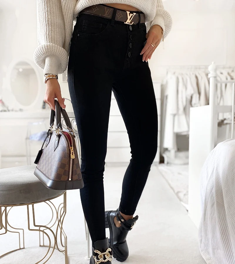 Fekete Windy farmernadrág