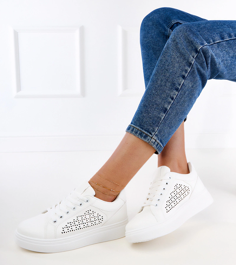 Fehér platformos tornacipő Remmi