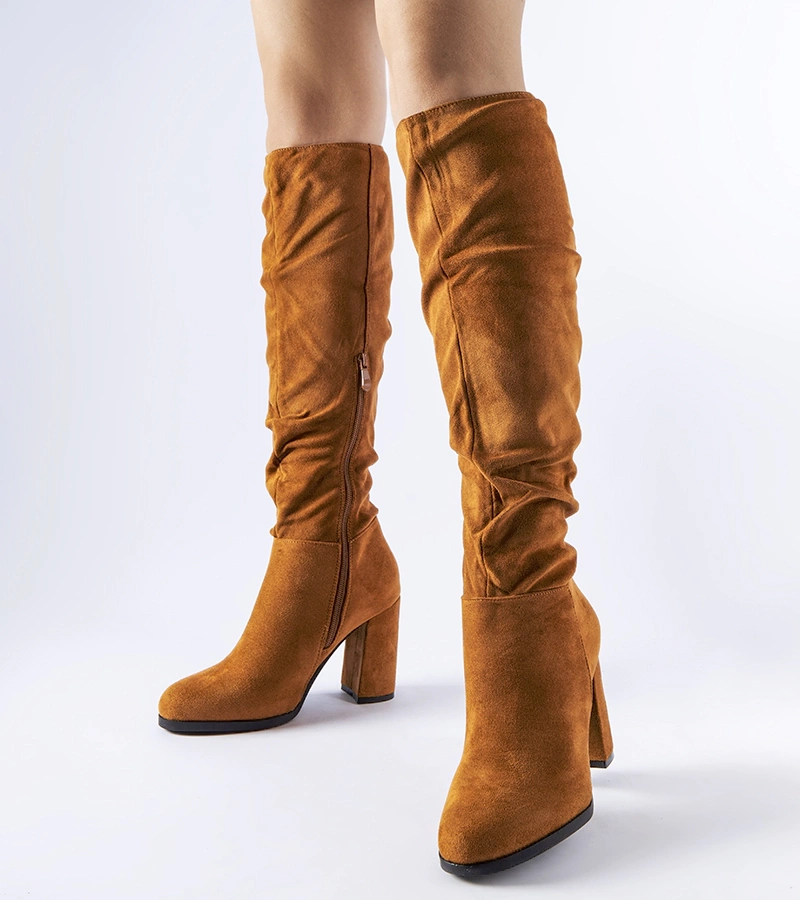 Barna ráncolt szárú Olesen csizma