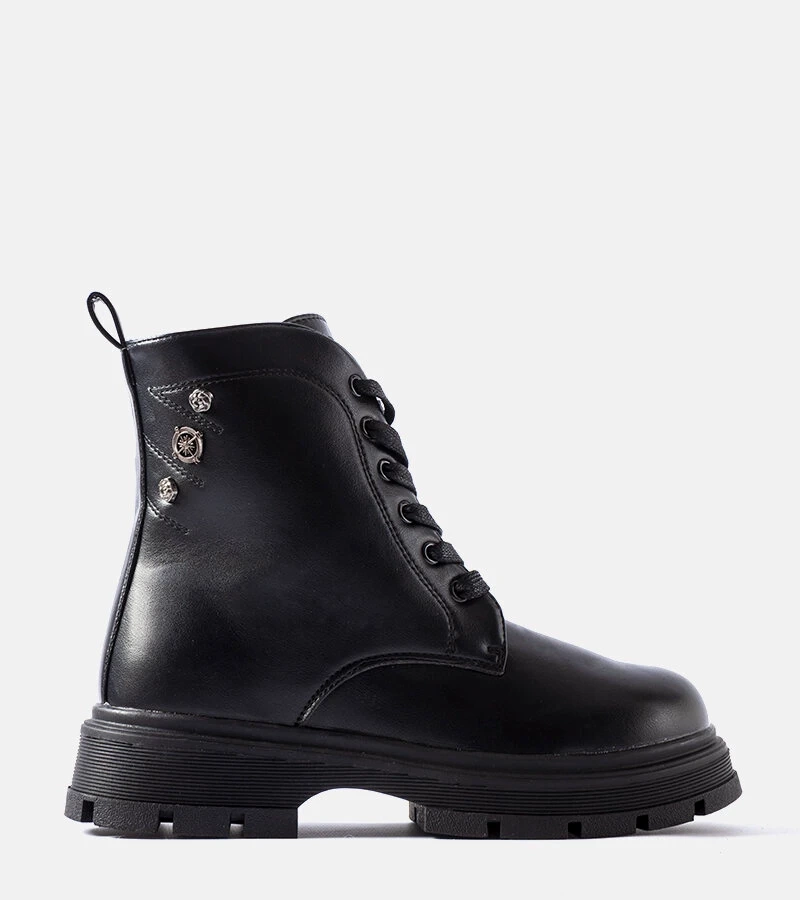 Grafit melegített lány csizma Basara