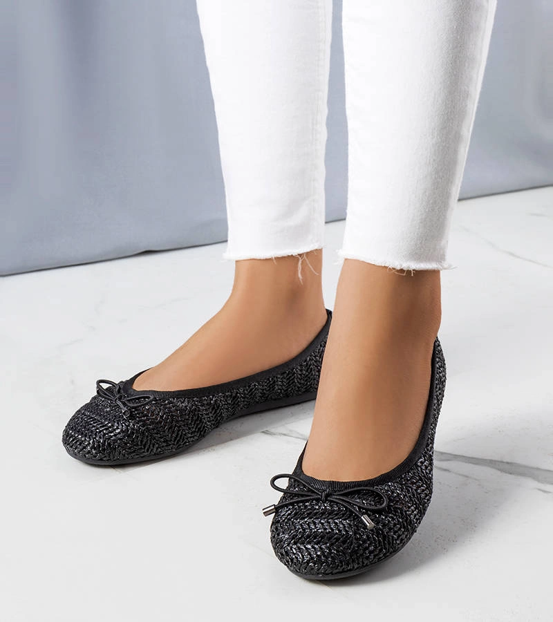 Fekete csipkés Principe balerina