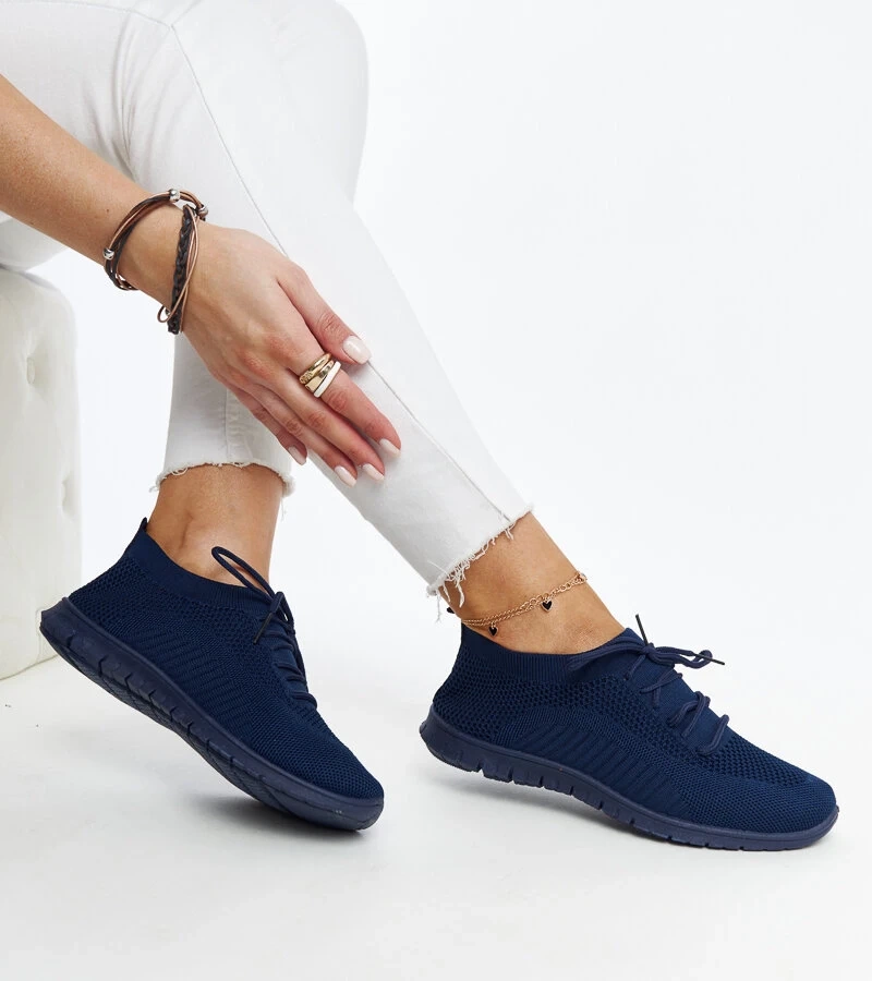 Zahira kék anyagból készült tornacipők