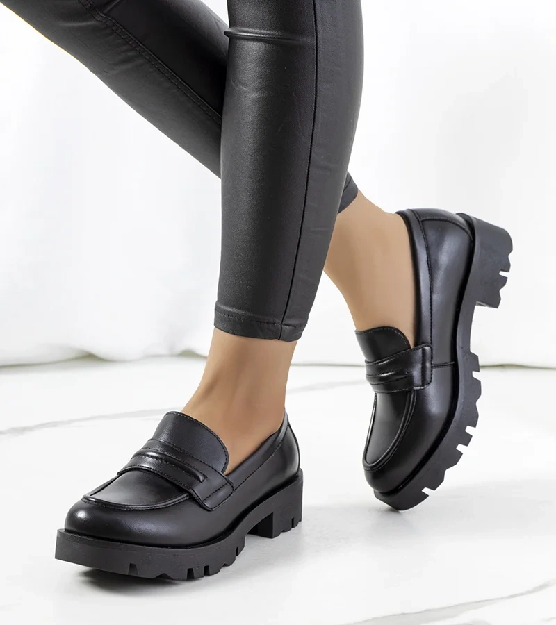 Fekete Crotty mokaszinok