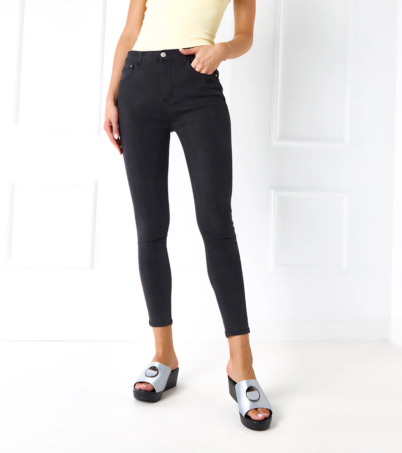 Szürke női push-up farmernadrág Milaro