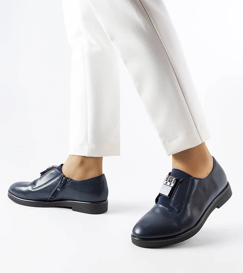 Sötétkék elegáns félcipők Augusto