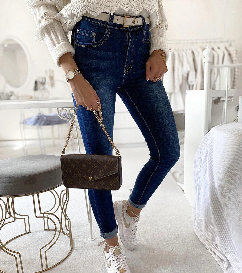 Sötétkék farmernadrág Syca