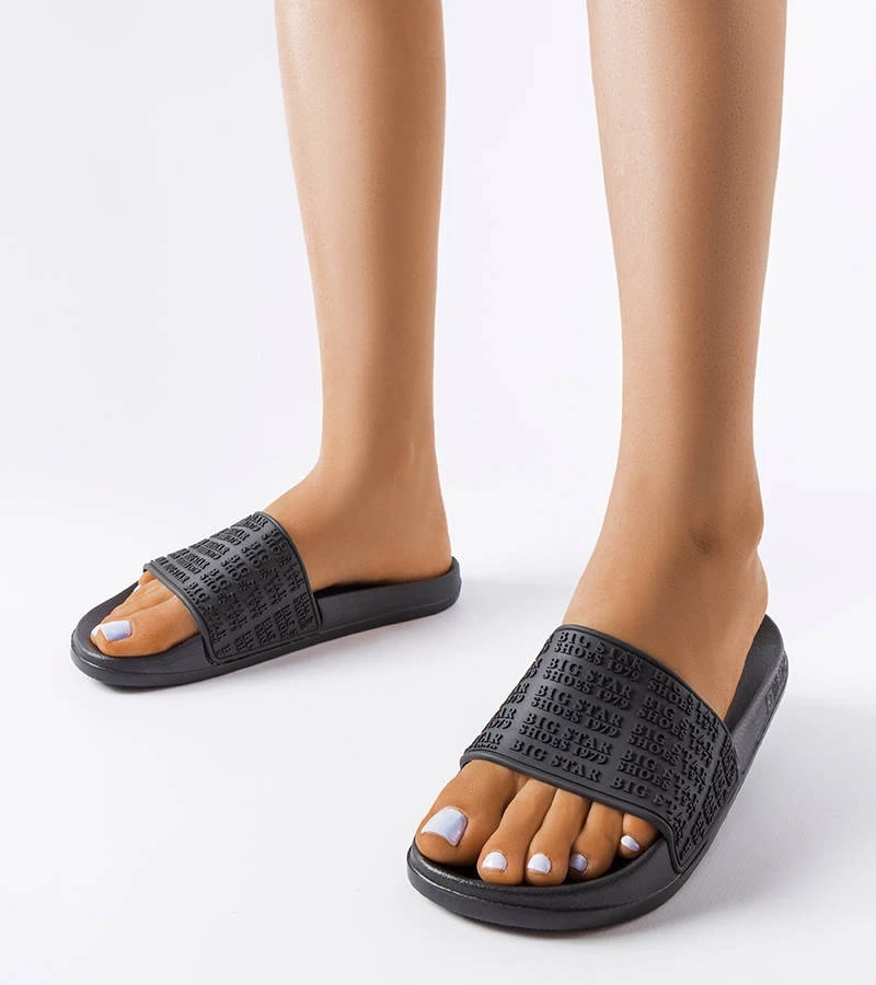 Fekete Big Star LL274A147 papucs