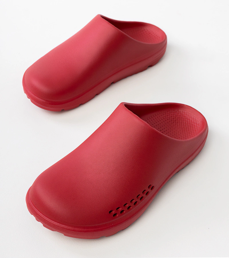 Piros zárt férfi papucs Arnos