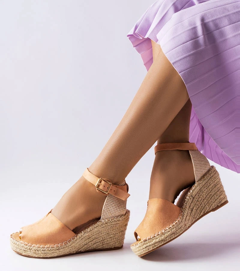 Rózsaszín korktalpú espadrille Lauderdale