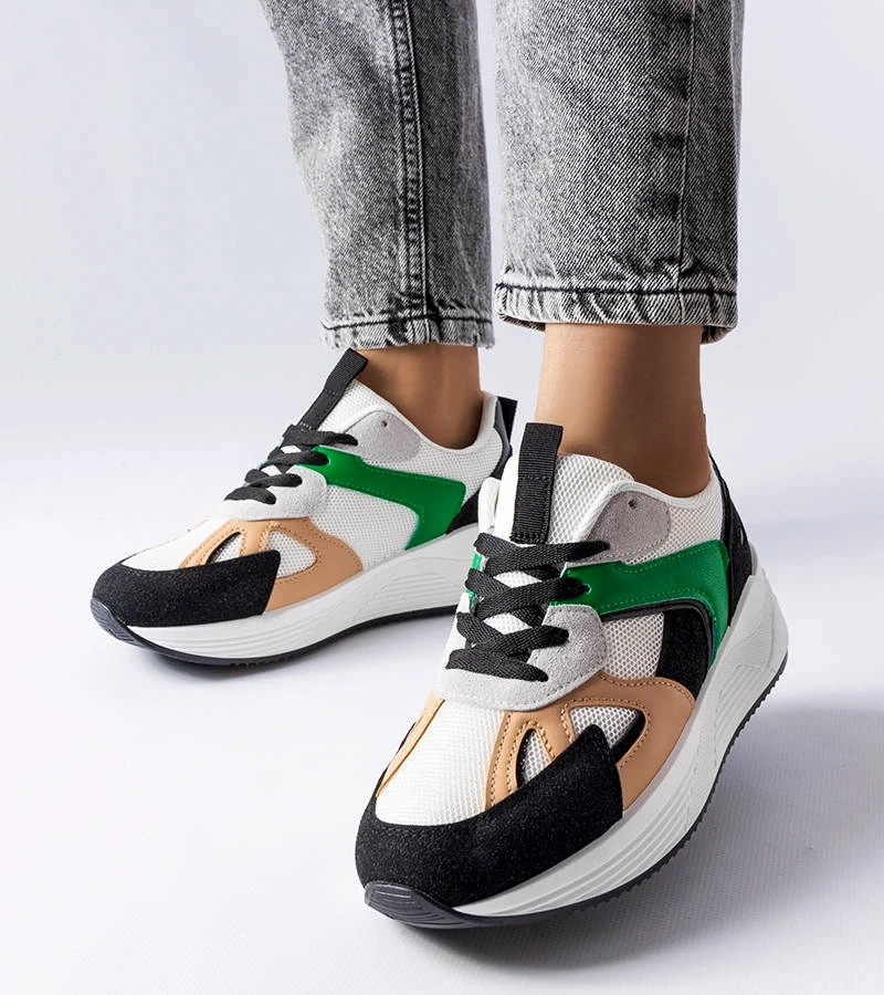 Fekete Riel anyagból készült tornacipők