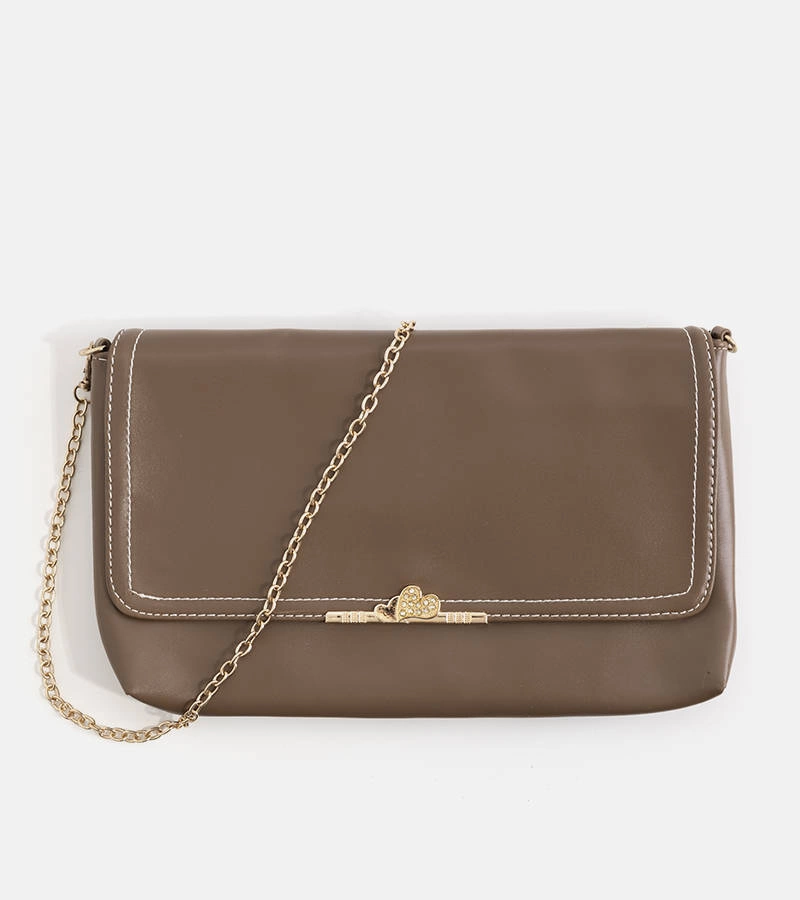 Barna női postás táska Cove