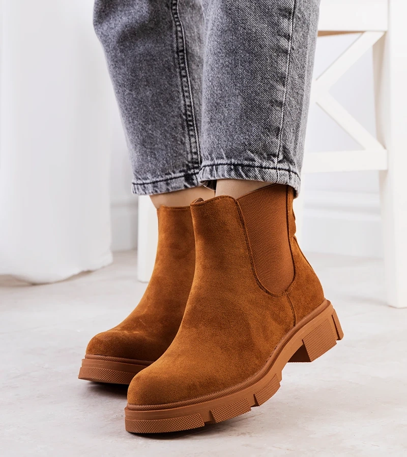 Barna női bokacsizma Correa