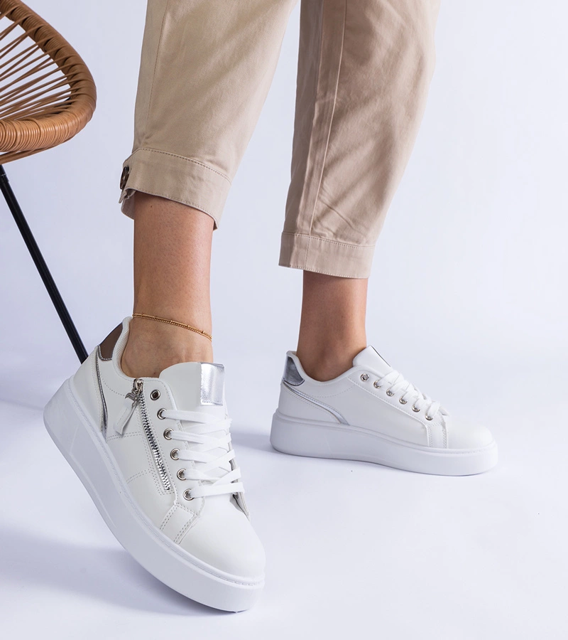 Fehér női sportos tornacipő Benedetta