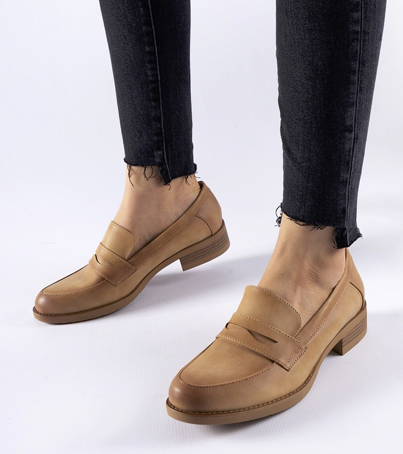 Bezsínű elegáns Beaufort mokaszinok