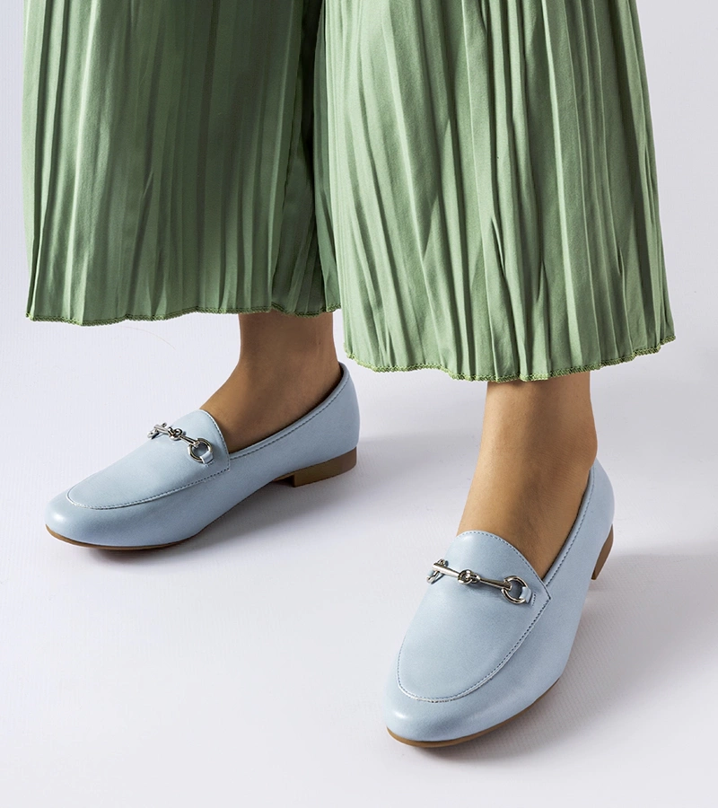 Kék Vinceza mokaszinok