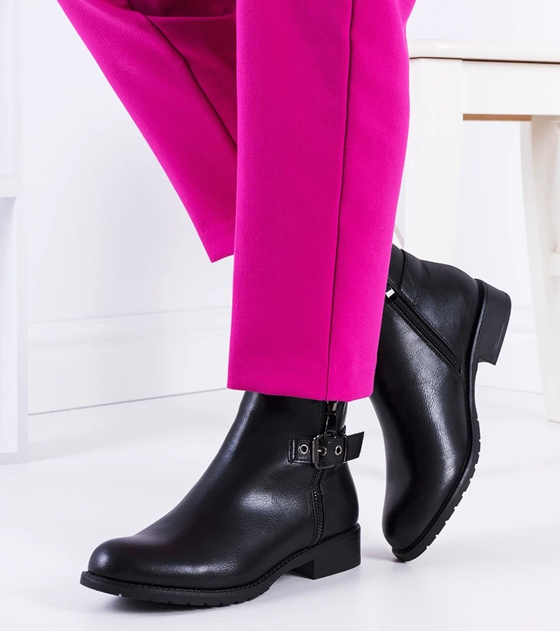 Fekete klasszikus bokacsizma Manila