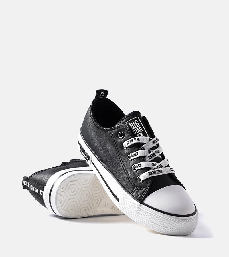 Fekete gyermek tornacipő Big Star KK374039