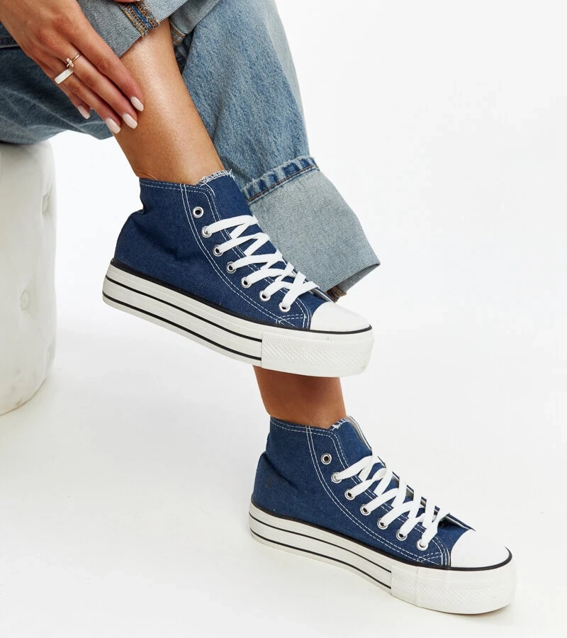 Farmer magas tornacipő vastag talppal Bagy