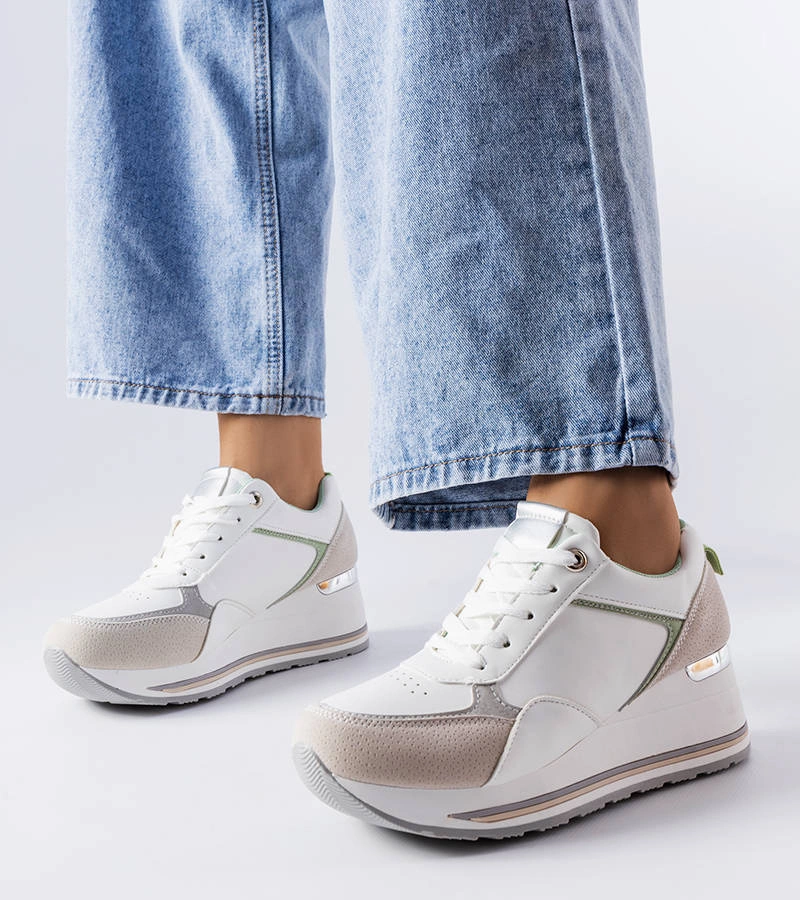 Szürke platformos Harvé tornacipők