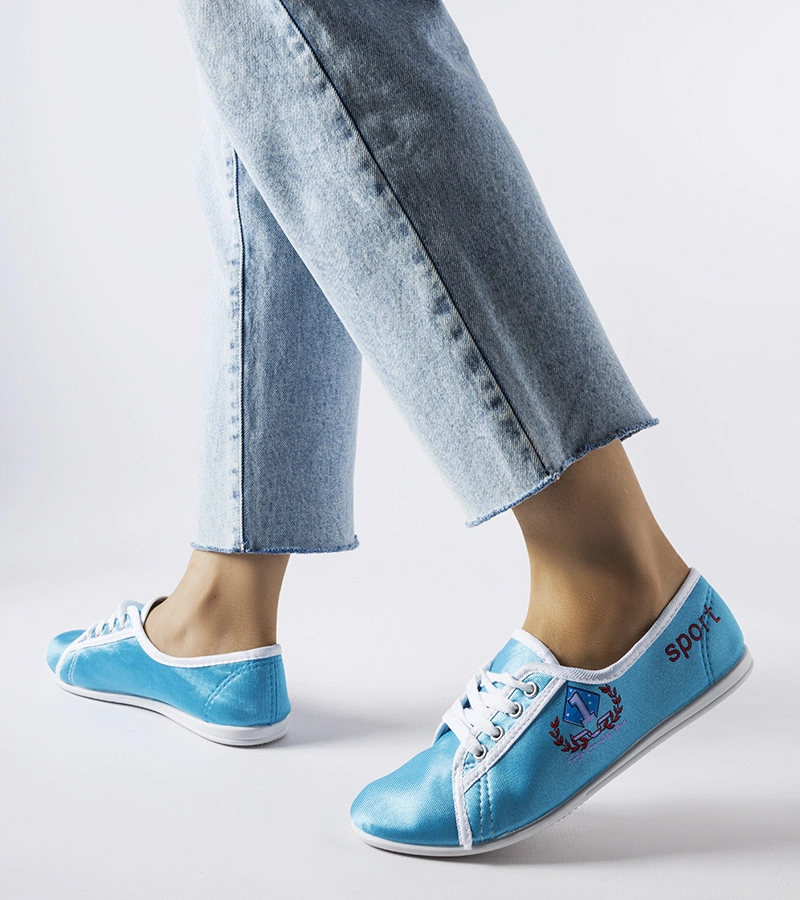 Kék női teniszcipő Woodstock