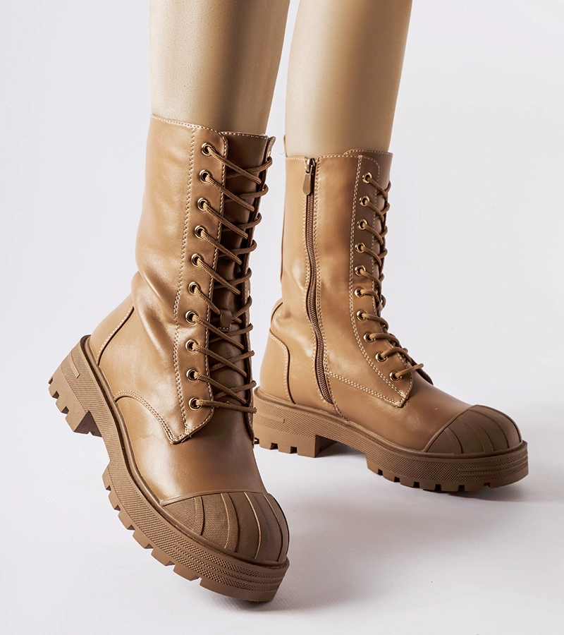 Barna melegített női munkás csizma Cardinale