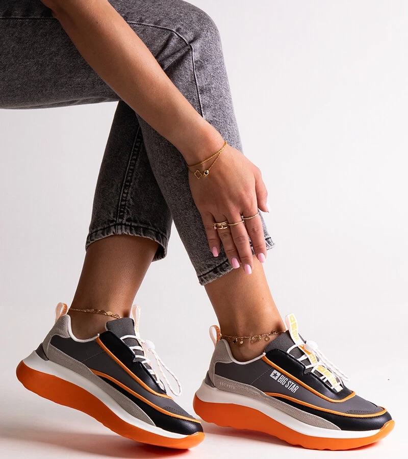 Big Star JJ274996 szürke tornacipők