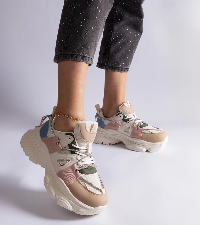 Ivett női többszínű sportos tornacipő