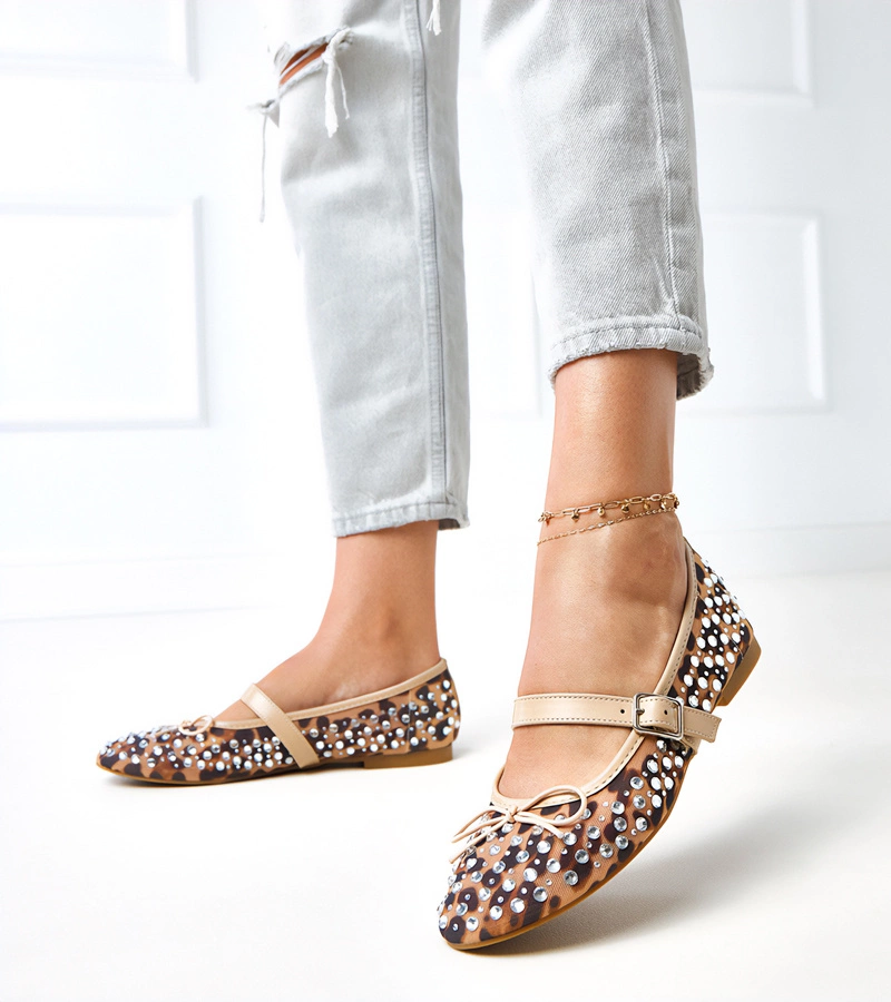 Elasida kristályos hálós balerinák párducmintával