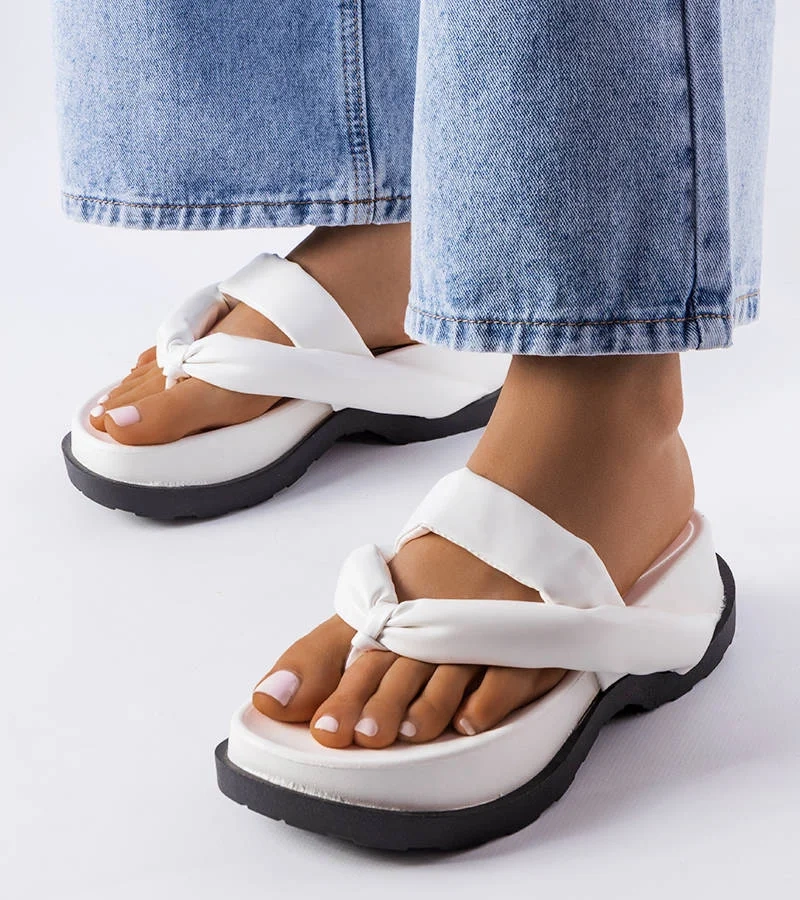 Fehér platformos papucsok Lachapelle