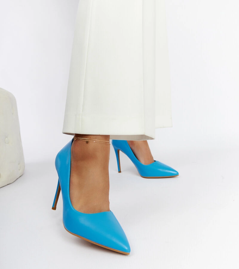Kék Tenmile magassarkú cipők