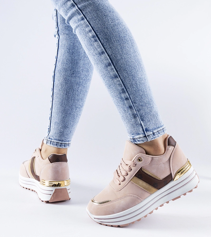 Rózsaszín platform Provinciale sneakerek