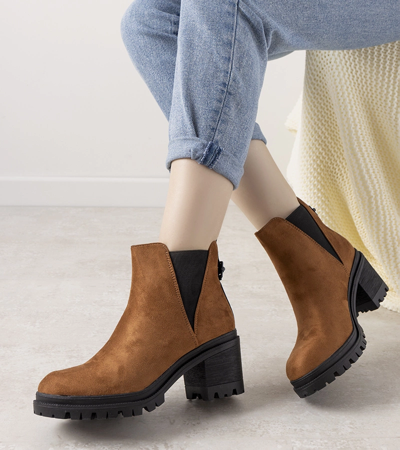 Cissy tevebőr bokacsizma