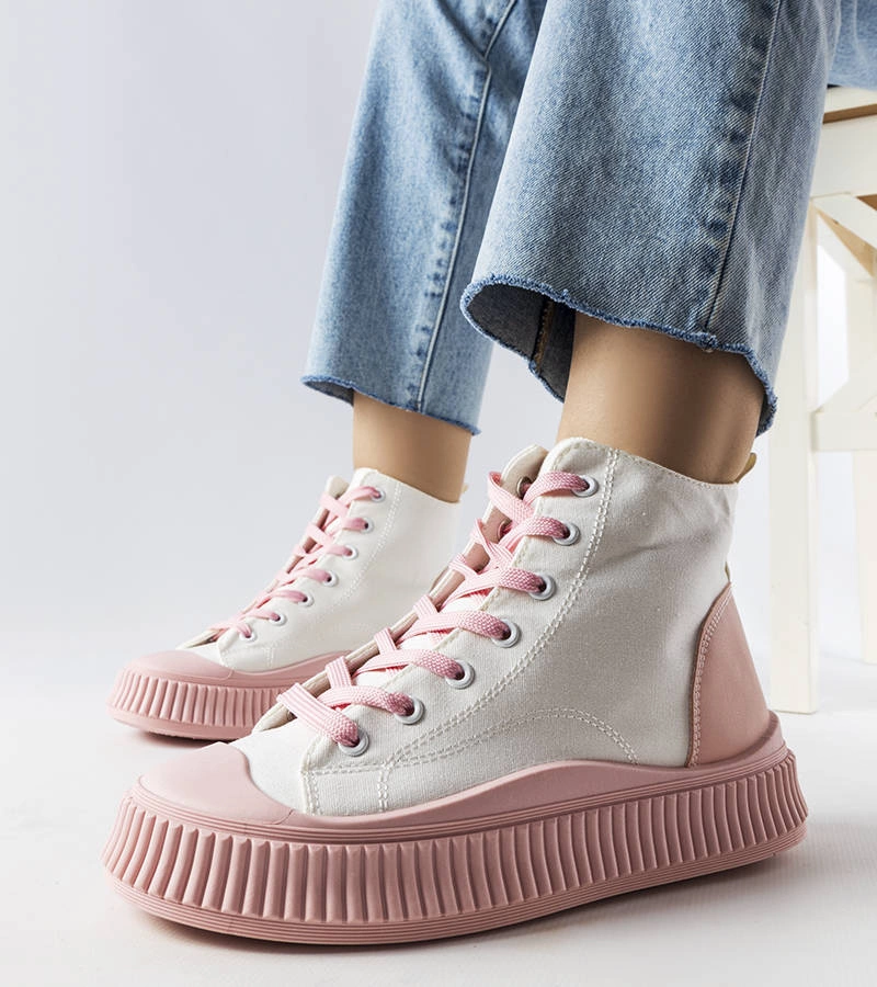 Rózsaszín platformos tornacipők Terri