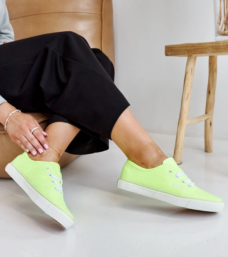 Sárga klasszikus Erla teniszcipők