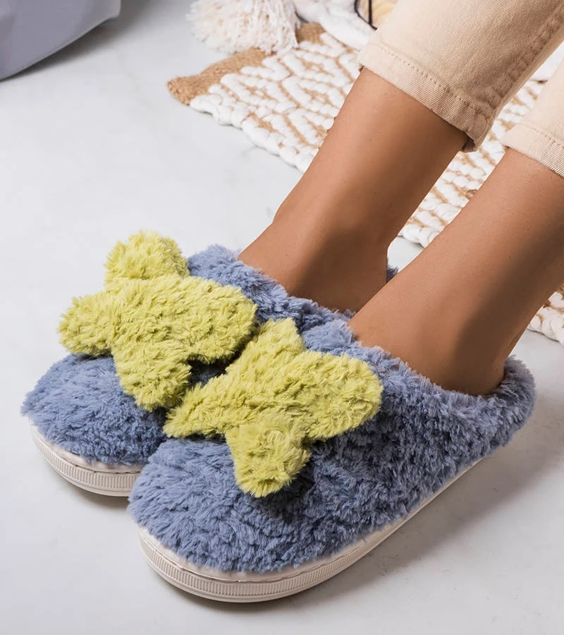 Kék puha papucs Pillangó