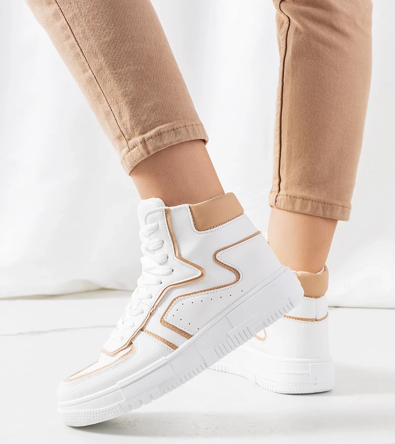 Fehér bokacsizma Roseda