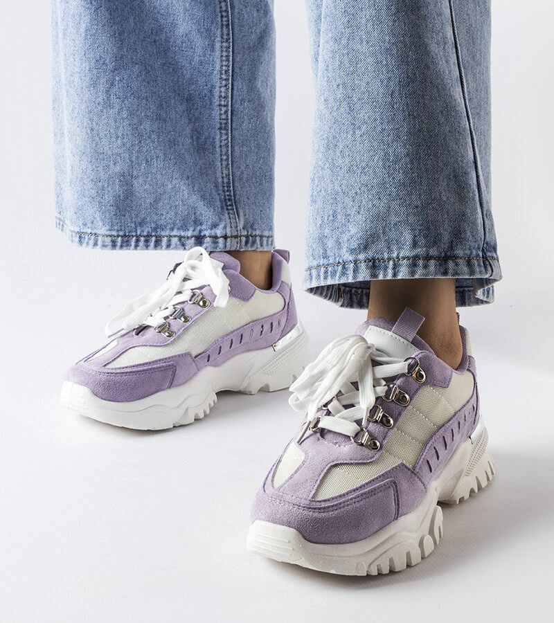 Fehér-lila Mindy tornacipők