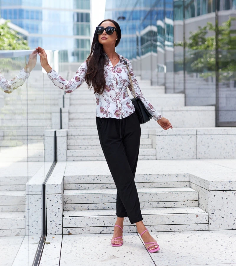 Fehér mintás Sabbatini ing