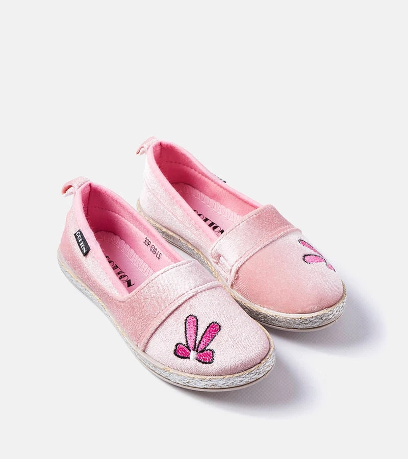 Rózsaszín bársony balerina Patria