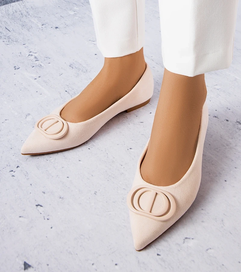 Grignon műszálas bézs balerina