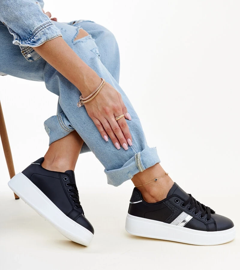 Basmalia fekete tornacipők