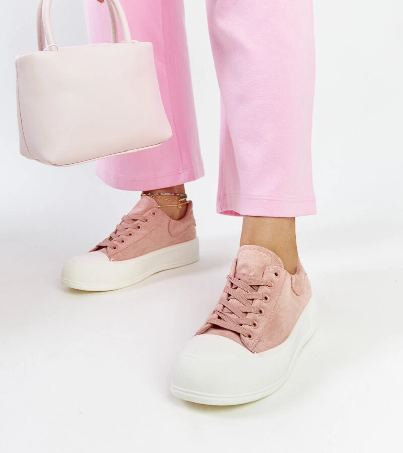 Agathe platformos rózsaszín tornacipő