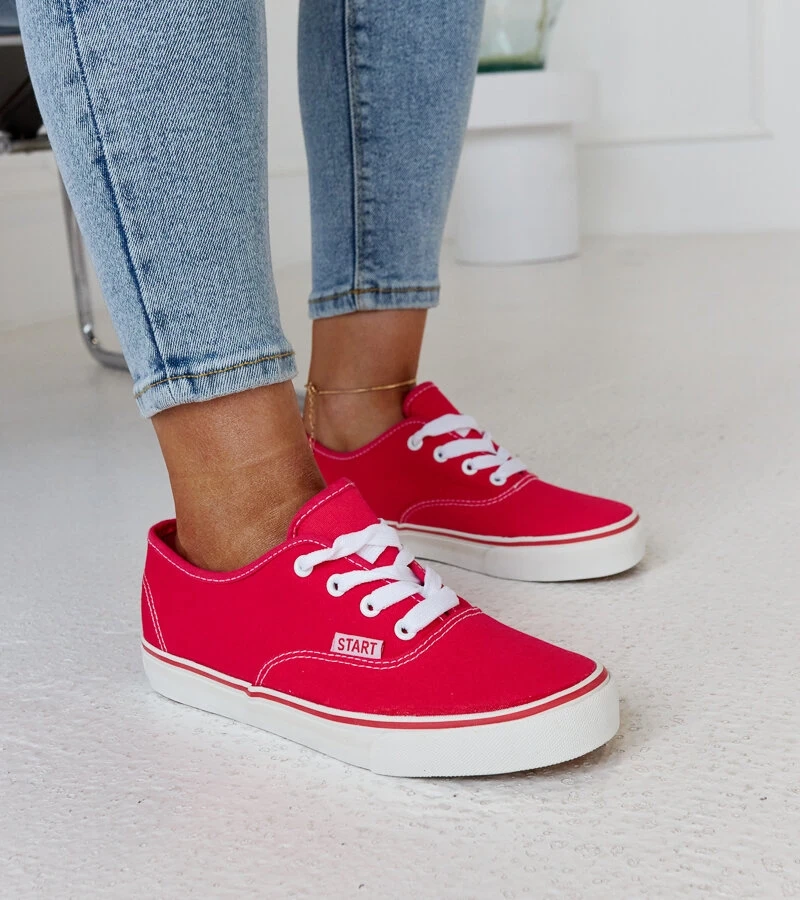 Erla klasszikus sötétrózsaszín tornacipők